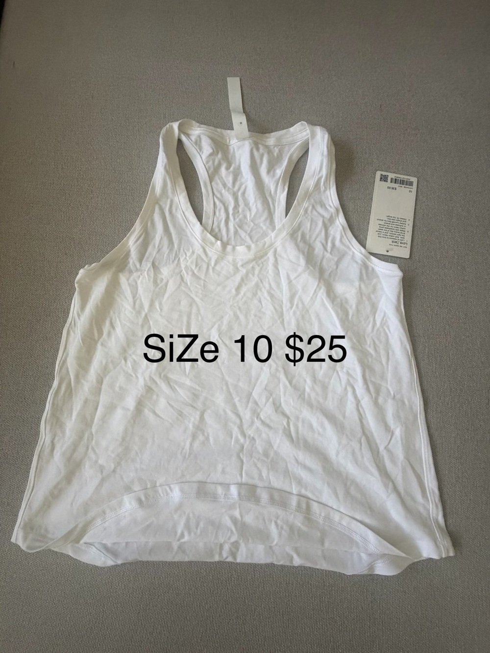 lululemon athletica White Racerback Tank